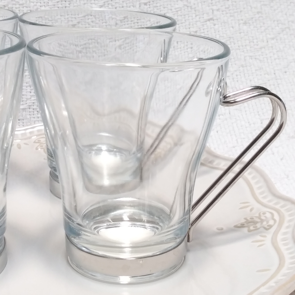 Set of 4 Vintage Vitrosax Coffee Espresso Glasses - Picture 8 of 8
